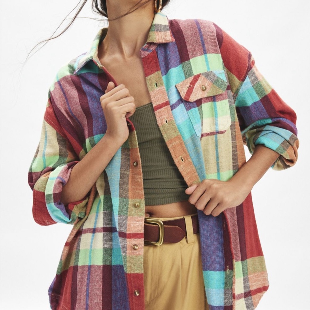 Urban Outfitters BDG Dani Oversized Flannel Shirt